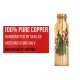 AYURVEDACOPPER Peacock Printed Lacquer Coated Pure Copper Water Bottle (1 Liter)