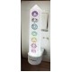 Abhimantrit (energized) 7 Chakra Selenite Crystal Lamp
