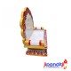 Divine Marble Ganesh on Singhasan - Vastu Idol for Prosperity and Wisdom