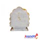 Divine Marble Ganesh on Singhasan - Vastu Idol for Prosperity and Wisdom