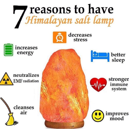 Abhimantrit Himalayan Salt Lamp, 3-4 kg with Bulb and Electric Cord