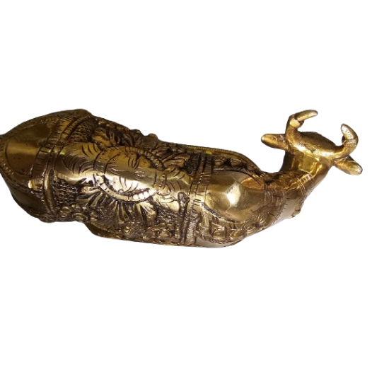 Kamdhenu Nandi cow and calf in Brass