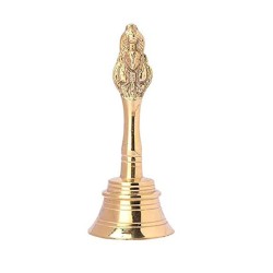 Brass Puja Bell, Pooja Ghanti/Ghanta for Home and Temple, Prayer Bell, Pooja Mandir Bell