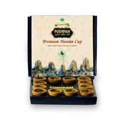 Pushpam Hawan Cups made from Flowers - 5 Sets ( 12 Cups in a Set total 60 Cups)