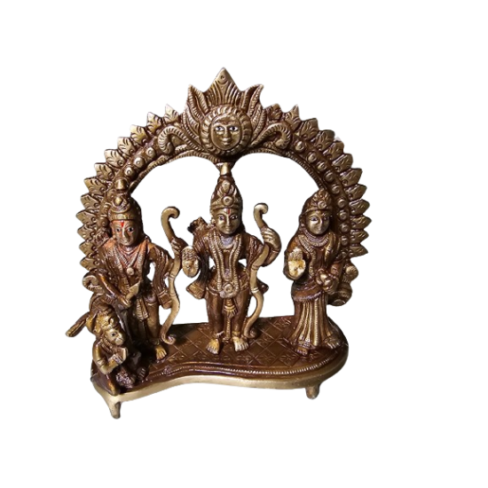 Ram Darbar Statue - Golden Brass Finish