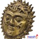 Brass Wall Hanging Surya (Sun) with Star Wall Hanging | Protects Home from All Kind of Negative Energy