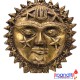 Brass Wall Hanging Surya (Sun) with Star Wall Hanging | Protects Home from All Kind of Negative Energy