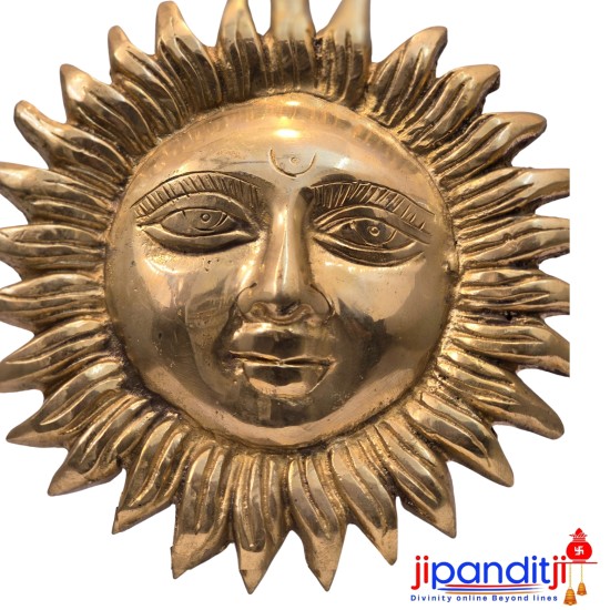 Brass Wall Hanging Surya (Sun) Wall Hanging | Protects Home from All Kind of Negative Energy