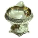 Deepak On Stand with Turtle Base Diya in brass