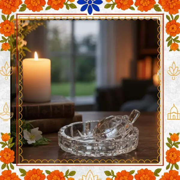 Vastu Crystal Turtle for Money & Good Fortune | Feng Shui Tortoise for Home Decor & Positive Energy