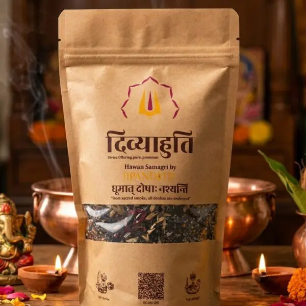 Divyahuti™ Premium Havan Samagri – Vedic Herbal Hawan Mixture for Yagya & Agnihotra | Jipanditji