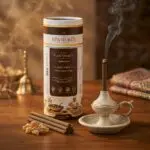 Jipanditji Prana Shuddhi Ayurvedic Dhoop Sticks (Temple Loban) | 30 Thick 7mm Sticks | 100% Herbal | Charcoal-Free & Bamboo-Free | 60 Min Burn | For Daily Pooja, Home Purification & Meditation