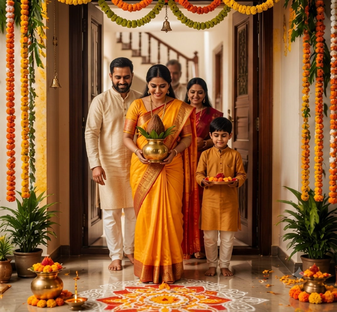 Griha Pravesh Puja Online Booking with Experienced Vedic Pandits at New Home