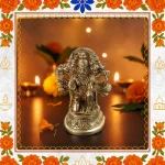 Panch Mukhi Sitting Hanuman ji in Pure Brass