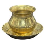Kalash in brass with Gold Finish