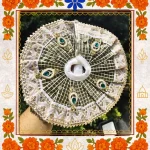 Green Designer Ladoo Gopal Dress | Elegant Thakur Ji Poshak with Stone & Sequin Embellishments 