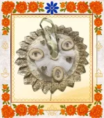 White Designer Ladoo Gopal Dress | Elegant Thakur Ji Poshak with Pearl & Sequin Work  - Image 5