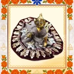 Maroon Designer Ladoo Gopal Dress