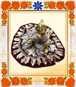 Maroon Designer Ladoo Gopal Dress