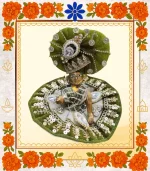 Green Designer Ladoo Gopal Dress