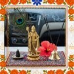 Pocket Lord Murugan Idol miniature 5 cm golden