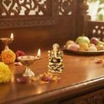 Brass Lotus Ganesh Murti Superfine Miniature Detailing | Auspicious Idol for Wisdom & New Beginnings