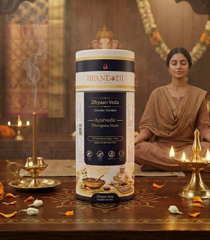 Ayurvedic Dhoop Sticks Chandan Devdaru Bamboo Free Herbal Incense