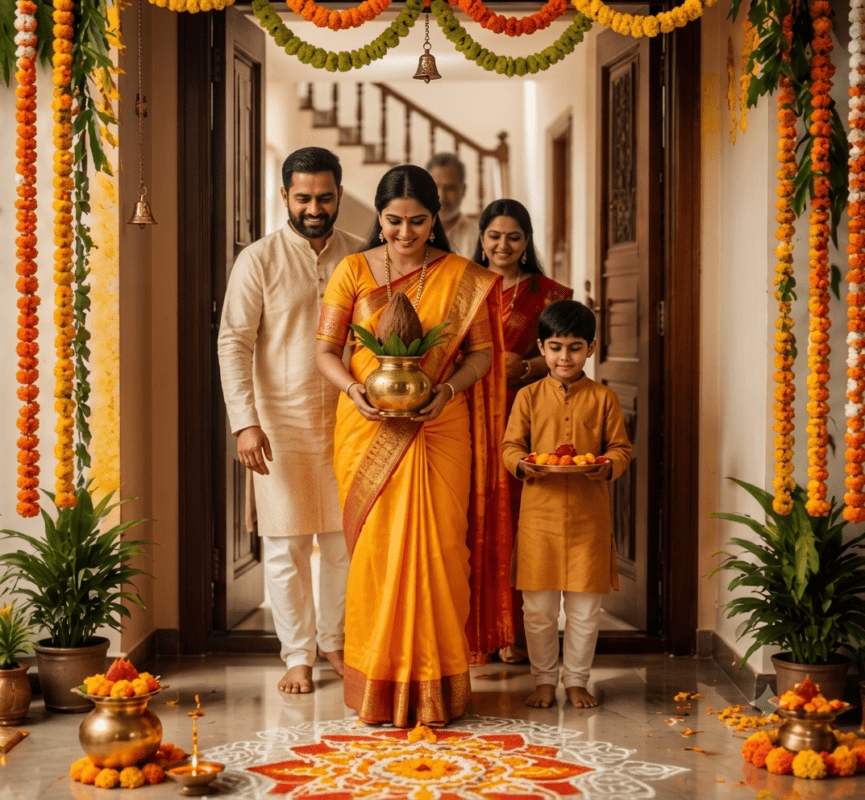 Griha Pravesh Puja Online Booking with Experienced Vedic Pandits at New Home