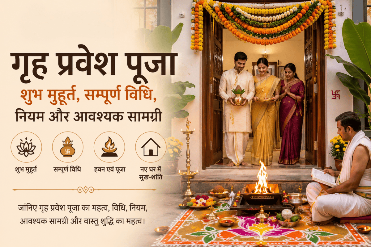 गृह प्रवेश पूजा - शुभ मुहूर्त, सम्पूर्ण विधि, हवन और कलश स्थापना | JIPANDITJI
