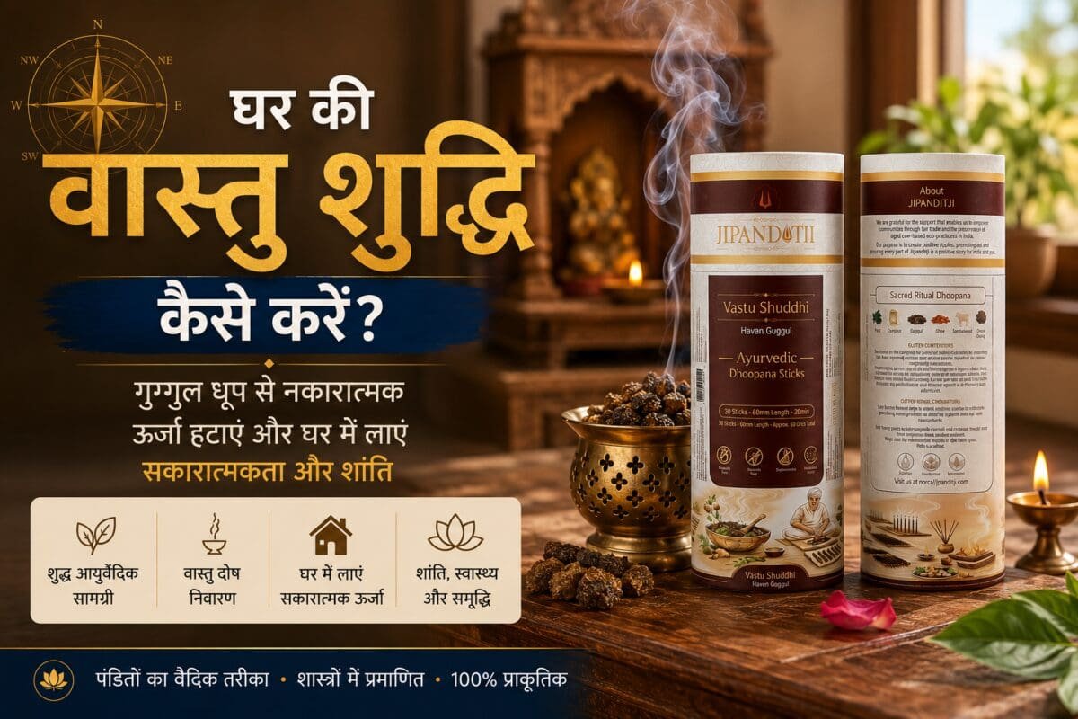घर की वास्तु शुद्धि के लिए गुग्गुल धूप
